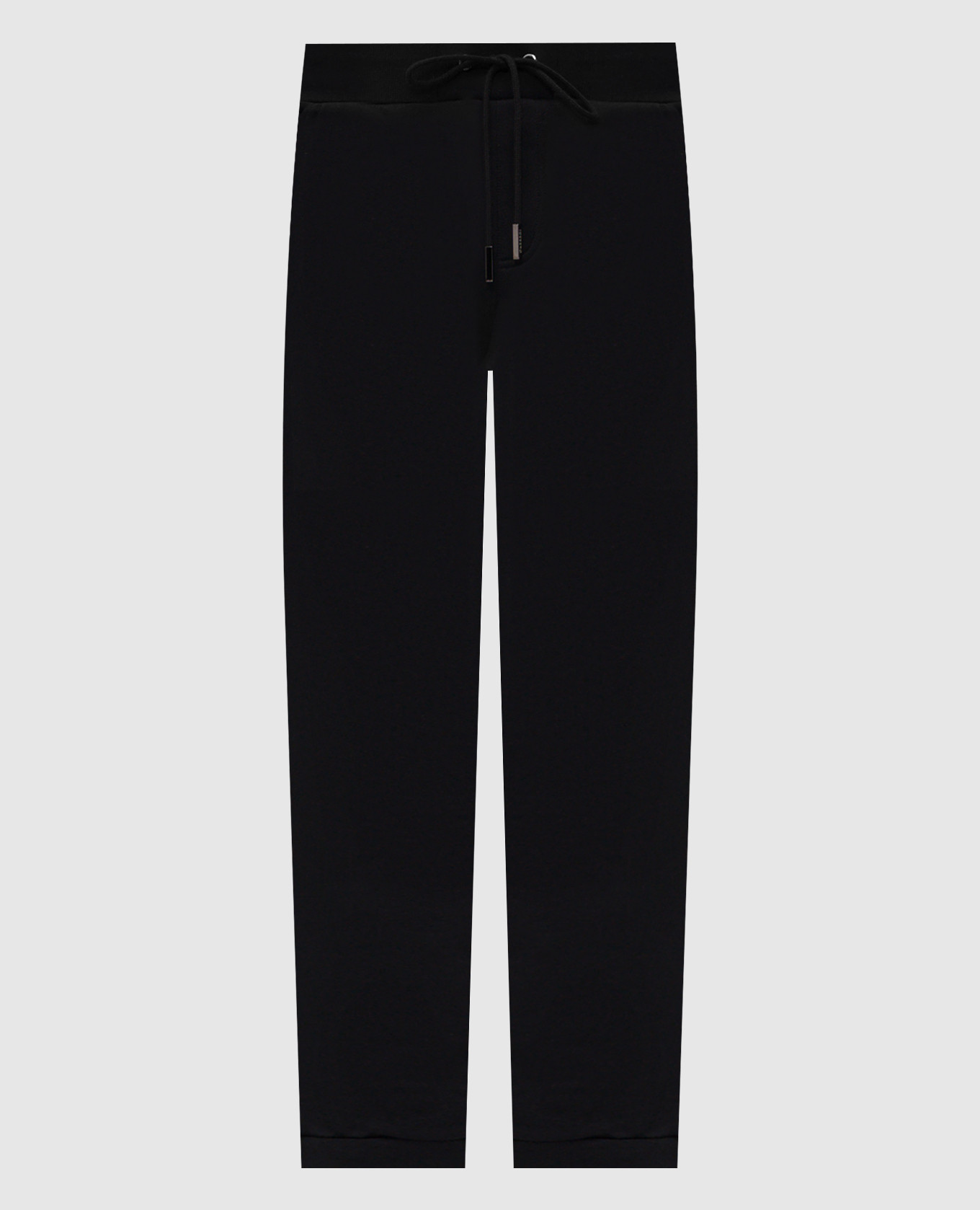 Черные джогеры с вышивкой логотипа