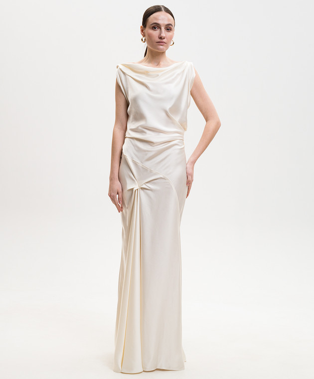 Victoria Beckham Сукня Posy кольору айворі 1226WDR007291A зображення 2