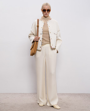 Momoni Бежевий топ MIRADA з люрексом MOKN031MO37