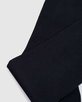 Bresciani Сині шкарпетки з шовком MC062UN0006BR