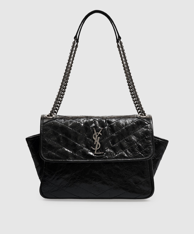 Saint Laurent Чорна шкіряна сумка Niki 8129430EN04