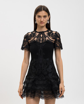Simkhai Черное платье мини Paislee SI1095H