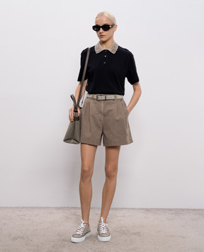 Brunello Cucinelli Чорне поло M0T63EJ105