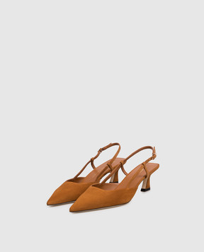 Stuart Weitzman Коричневі замшеві слінгбеки VINNIE SJ433