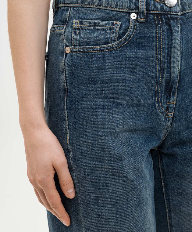 Peserico Сині джинси з ефектом потертості A04133L86Q04946 зображення 5