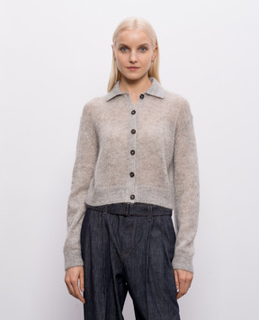 Brunello Cucinelli Серый кардиган из шерсти MBG775516P
