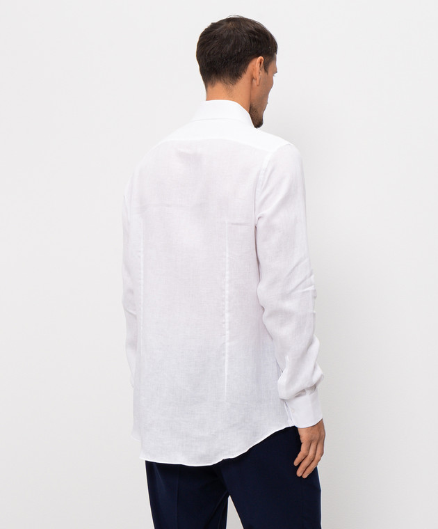 Pini Parma Сорочка білого кольору з льону SHICLIBCO зображення 4