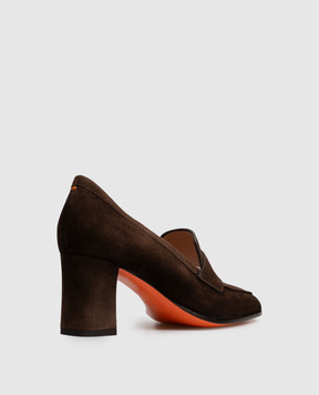 Santoni Коричневі замшеві туфлі WDOR72446HI2NAEA
