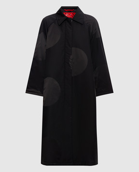 Max & Co Чорне пальто BALIA в горох MCOBALIA