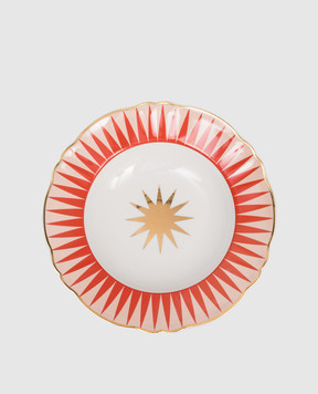 Bitossi Home Белая фарфоровая тарелка для супа Flash ABR00041