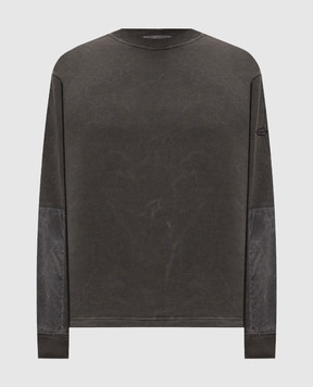 Stone Island Сірий світшот з брендовою вишивкою L2S156100033S00V2