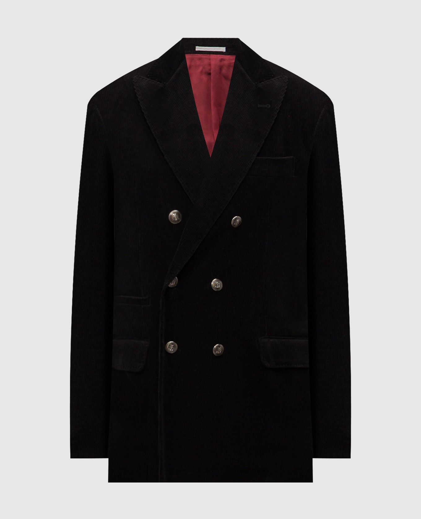 

Черный двубортный вельветовый пиджак, Пиджаки