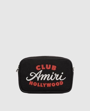 AMIRI Чорна сумка з вишивкою логотипа AMBGCM1030