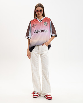 Off-White Білі джинси кльош Star 2YA062S26DEN001