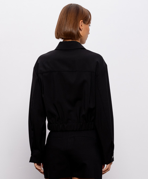 Max Mara Weekend Черная куртка DECANO из шерсти WKDDECANO изображение 4