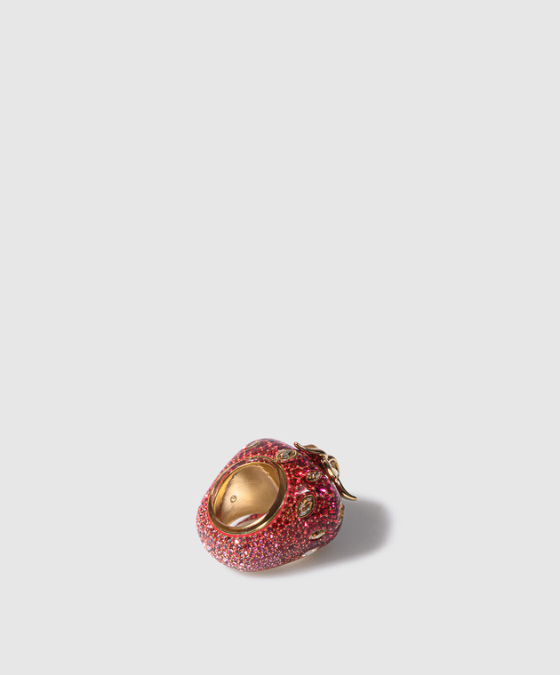 Swarovski Красное кольцо Idyllia с покрытием 18-каратным 5744916 изображение 4