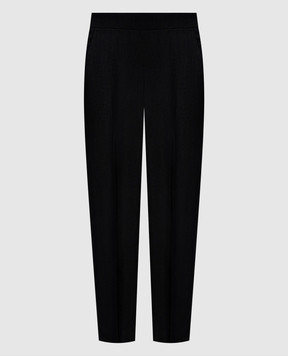 Agnona Черные брюки из льна T71010YU3034