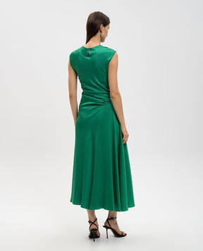 Simkhai Зеленое платье Burke с драпировкой 6251181Q