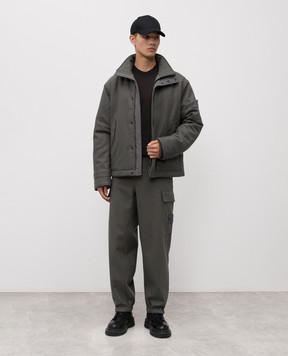 Stone Island Серая куртка с шерстью K2S154100070S0F24