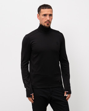 Moncler Grenoble Черный гольф с монограммой нашивкой K20978G00020899JO