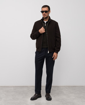 Stefano Ricci Коричневая куртка из шерсти MDJ4300212W0001P