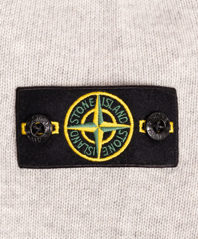 Stone Island Дитячий сірий светр з вовною і кашеміром L2S165100002S00M114 зображення 3