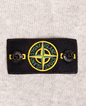Stone Island Детский серый свитер с шерстью и кашемиром L2S165100002S00M114