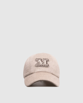 Max Mara Бежевая кепка ORDINE из кашемира MXAORDINE
