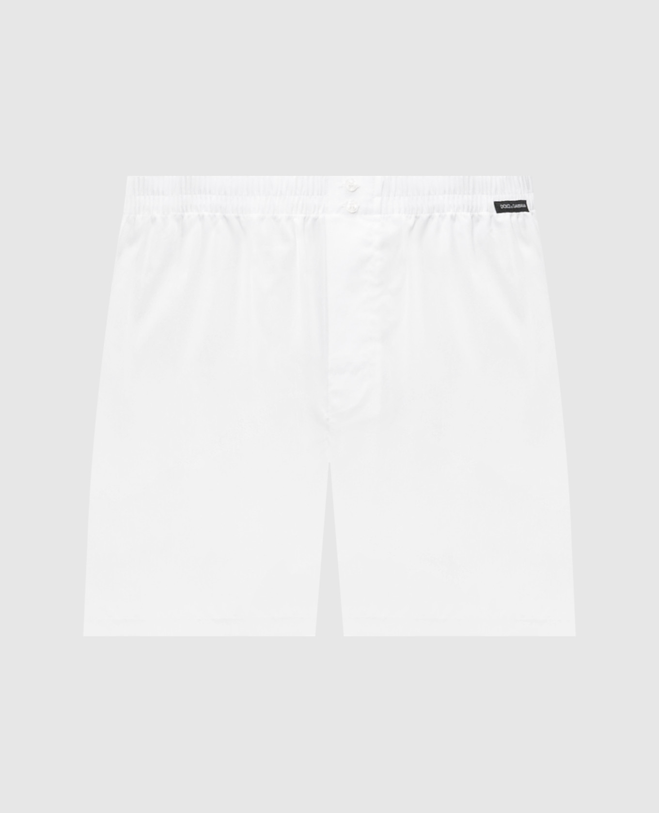 Белые трусы-боксеры свободного кроя