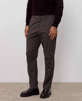Brunello Cucinelli Коричневые брюки M289LS1050