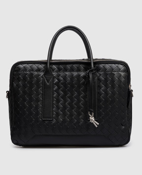 Bottega Veneta Чорний шкіряний портфель Getaway 766361V2HL1