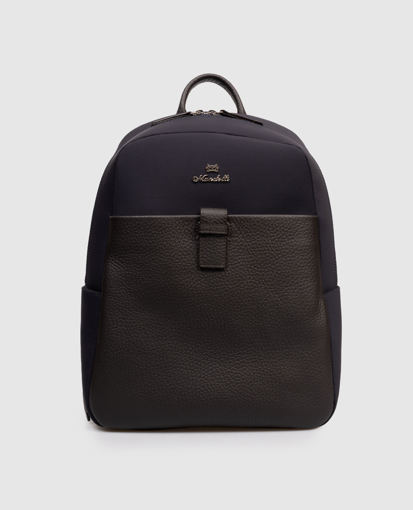 

Синий рюкзак с фактурным логотипом, Рюкзаки