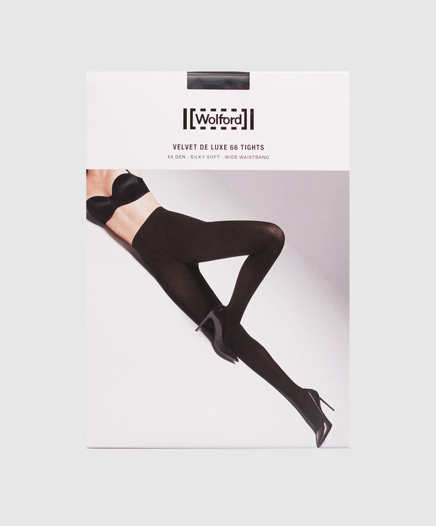 Wolford Синие колготки VELVET DE LUXE 66 den 14775