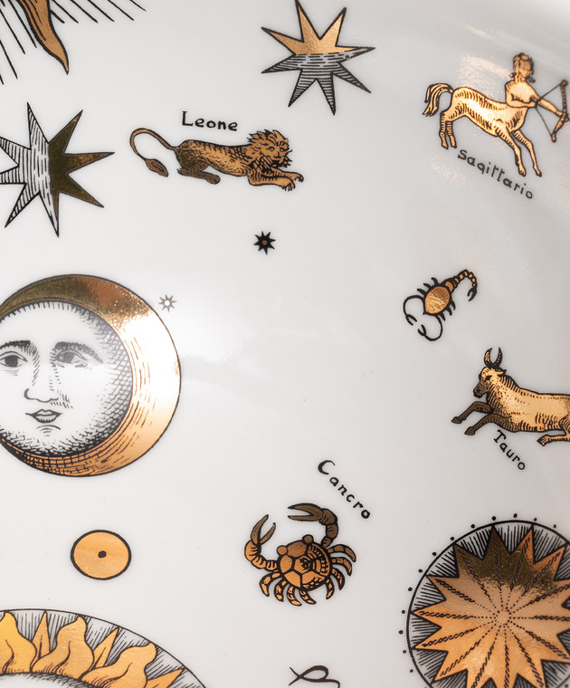 Fornasetti Білий порцеляновий салатник Astronomici P47Z004 зображення 3
