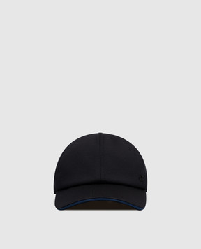 Stefano Ricci Чорна кепка з вовни MCV61TX08EMA0033