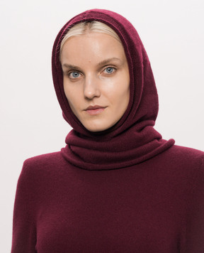 Allude Бордовий капор з кашеміру 26511225