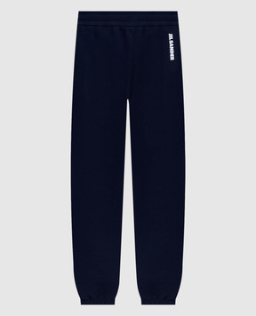Jil Sander Голубые утепленные джоггеры с принтом логотипа JJ02KA0424J20128