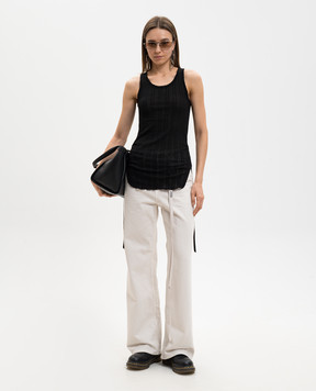 Ann Demeulemeester Черная майка Mara B0011982FA736