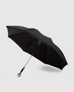 Pasotti Черный складной зонтик Golf Ball OMITUO64SBLUES59732