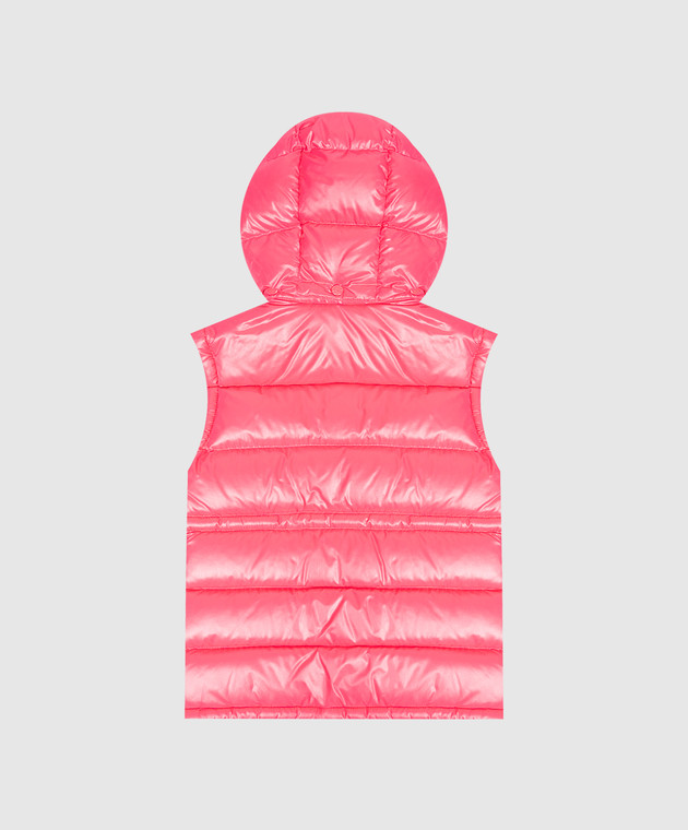 Moncler ENFANT Детский розовый пуховый жилет L29541A00039597Z8 изображение 2