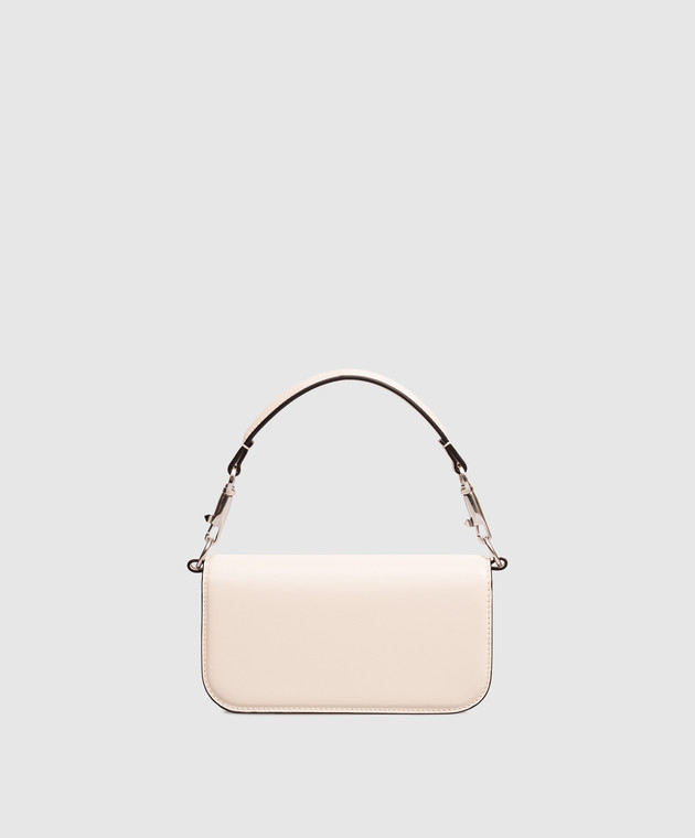 Valentino Бежева шкіряна сумка Locò 9W2B0K53UTF зображення 4