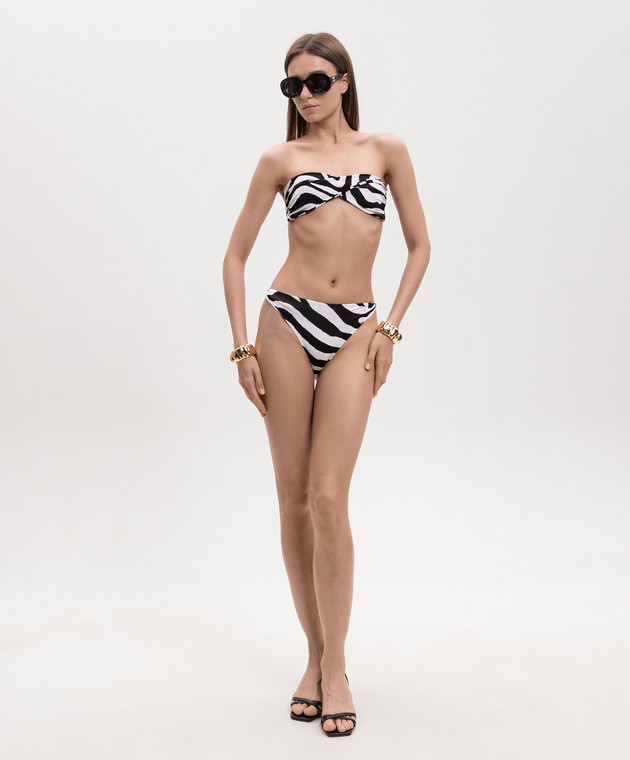 Balmain Білий купальник Zebra BKBB72530 зображення 2
