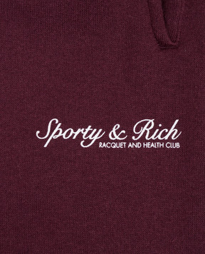 Sporty & Rich Дитячі бордові утеплені джогери Syracuse PA03775325RE02