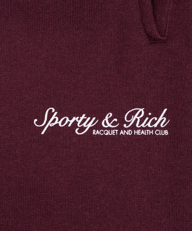 Sporty & Rich Дитячі бордові утеплені джогери Syracuse PA03775325RE02 зображення 3