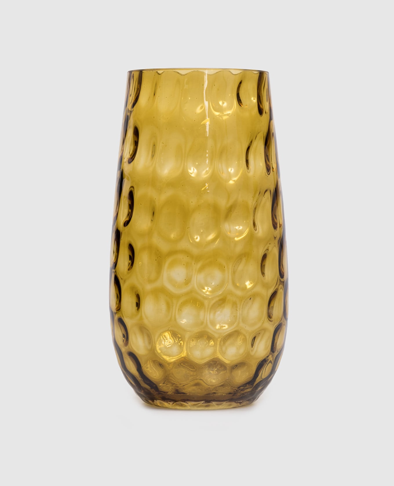 Желтая ваза BUBBLES 30 см