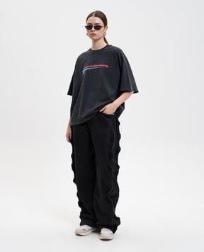 Alexander Wang Сіра футболка з принтом логотипа UCC4251863