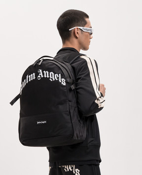 Palm Angels Черный рюкзак с принтом логотипа PMNB02IS26FAB001