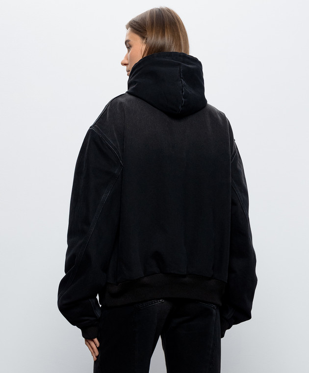 Vetements Черная джинсовая куртка MH27DJ067Bw изображение 4