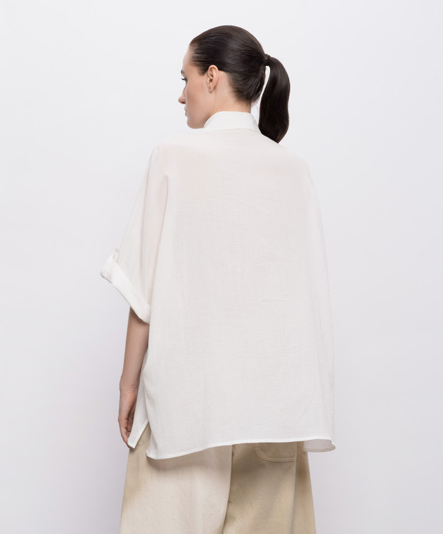 Y`S Yamamoto Біла сорочка з відворотами YKB16021 зображення 4