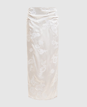 Magda Butrym Біла спідниця із шовку SKIRT02234526